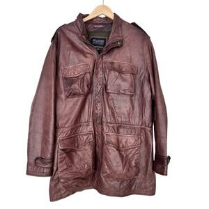 Wilsons Leather Pelle Leather Brown Jacket Sz XL